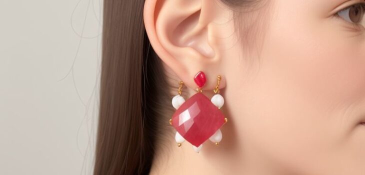 Rhodochrosite earrings