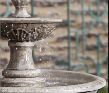 cast stone fountain