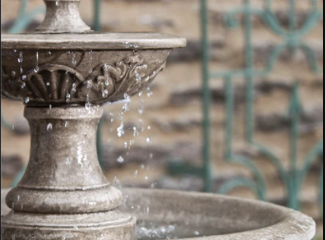 cast stone fountain