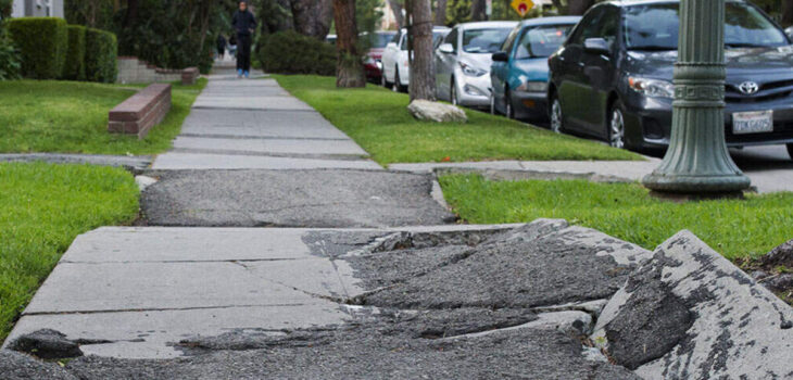 cement sidewalk repair