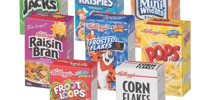 plain cereal boxes