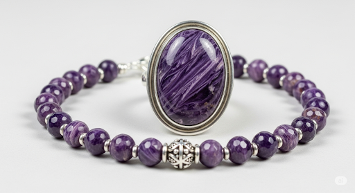 Charoite Jewelry Pair