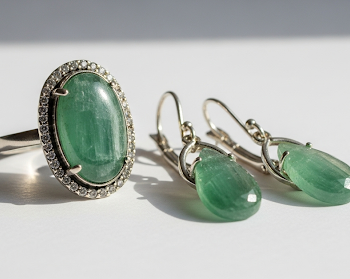 Green Kyanite Pair