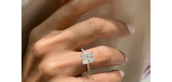 lab created diamond band