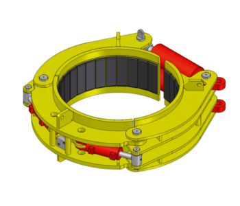 Pile driver clamps
