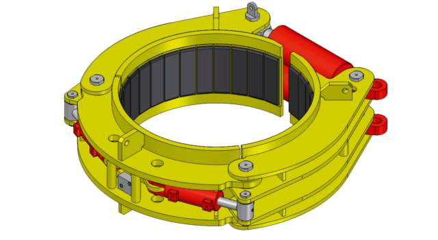 Pile driver clamps
