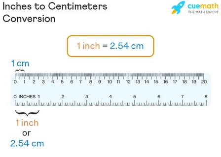 7.3 cm to inches