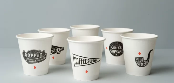 Branded paper cups