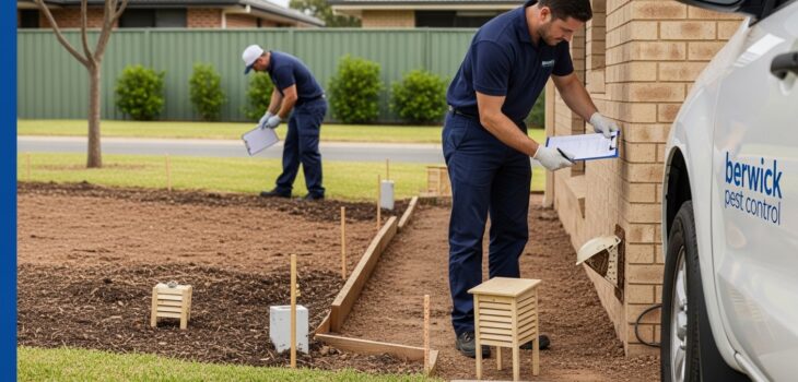 Professional termite control service in Dandenong inspecting home timber and foundations for termite activity and long-term protection